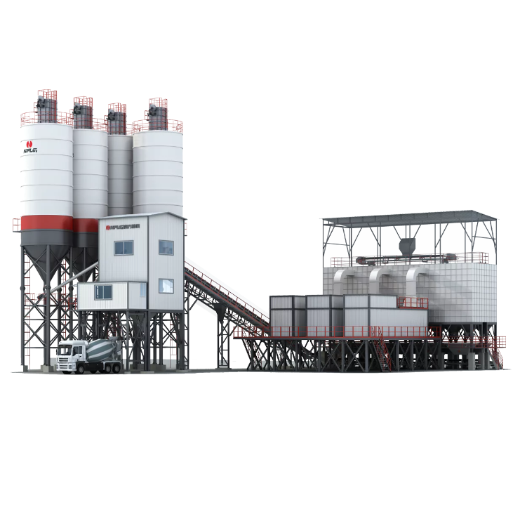 HZ-1S special concrete mixing plant for hydraulic engineering