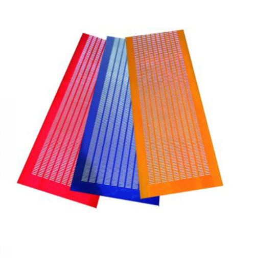 Continuous screen gap polyurethane screen plate