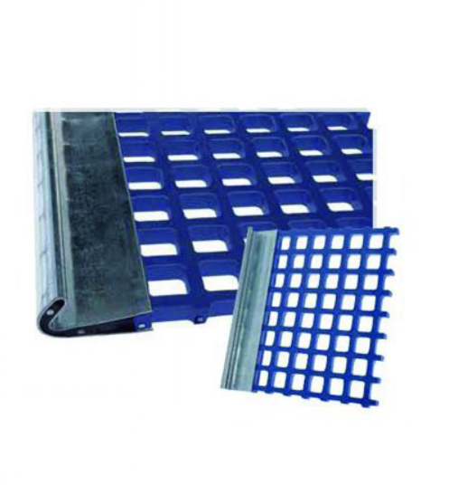 Polyurethane screen plate with discontinuous screen gaps