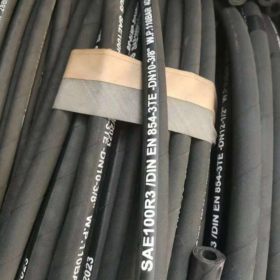 EN 854 1TE/2TE/3TE Textile Braided Hydraulic Hose