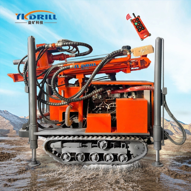 160m water well drilling rig hydraulic deep well drilling machine geological exploration drilling ri