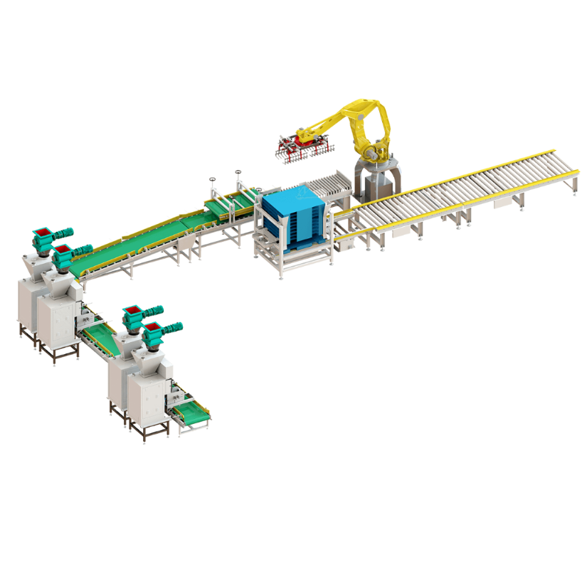 Full-automatic Packaging And Stacking Production Line