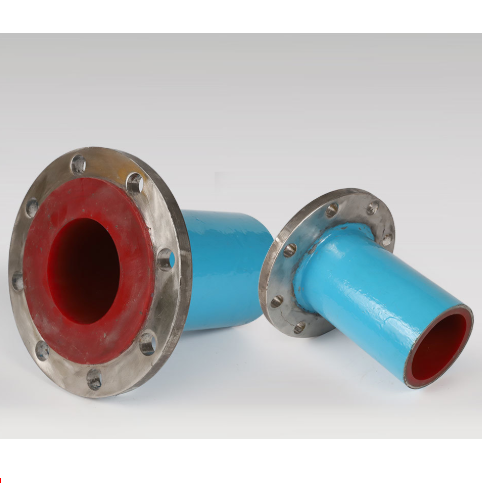 Polyurethane lined steel pipes