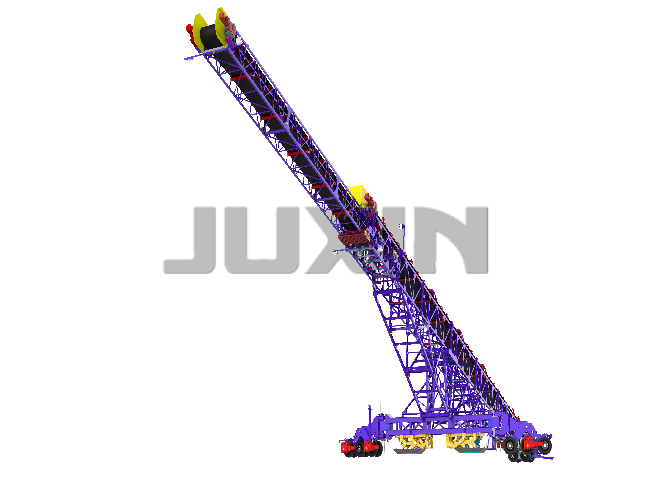 Radial stacker conveyor