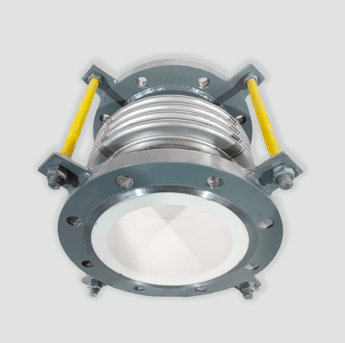 Corrugated Pipe Compensator | Expansion Joint Lined with Monolithic Ceramic Rings