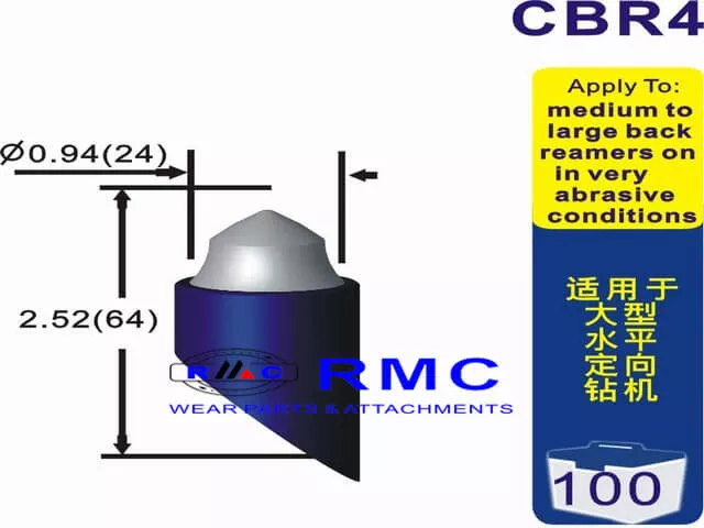 Auger teeth, bullet teeth CBR4