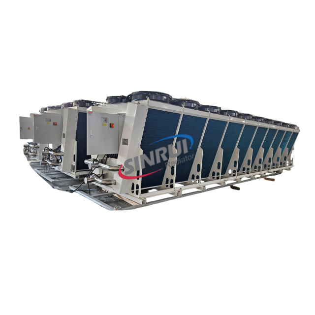 Adiabatic Air Cooled Chiller Featuring Fin Fan Cooler for Generator Radiator