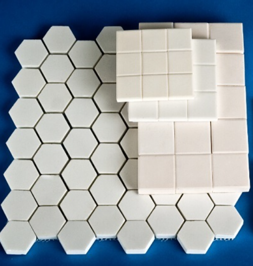 TW&reg; Alumina Wear ceramic hex mat