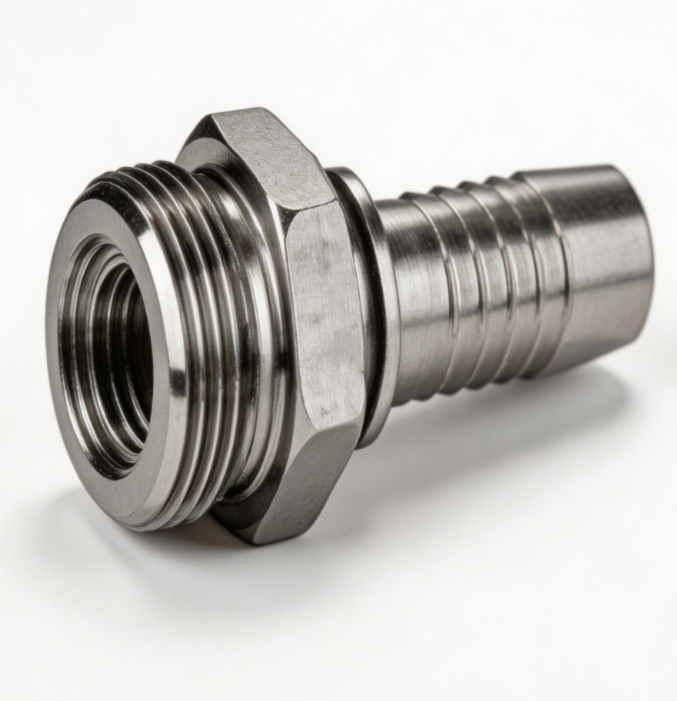 SWAGED HOSE FITTING