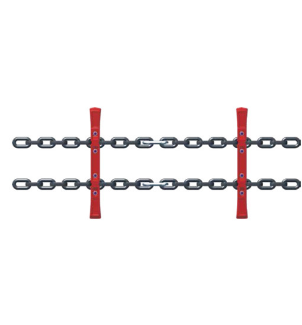 Assembly of the double-wide belt in the complete scraper assembly