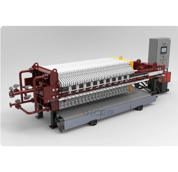 Chamber-membrane filter presses