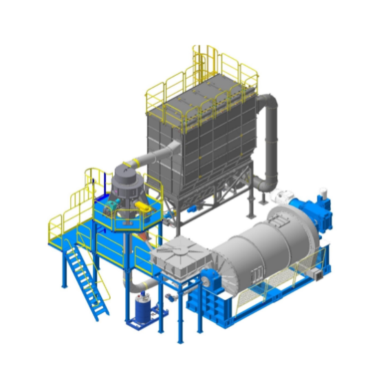 Technological line for the production of ultrafine powders