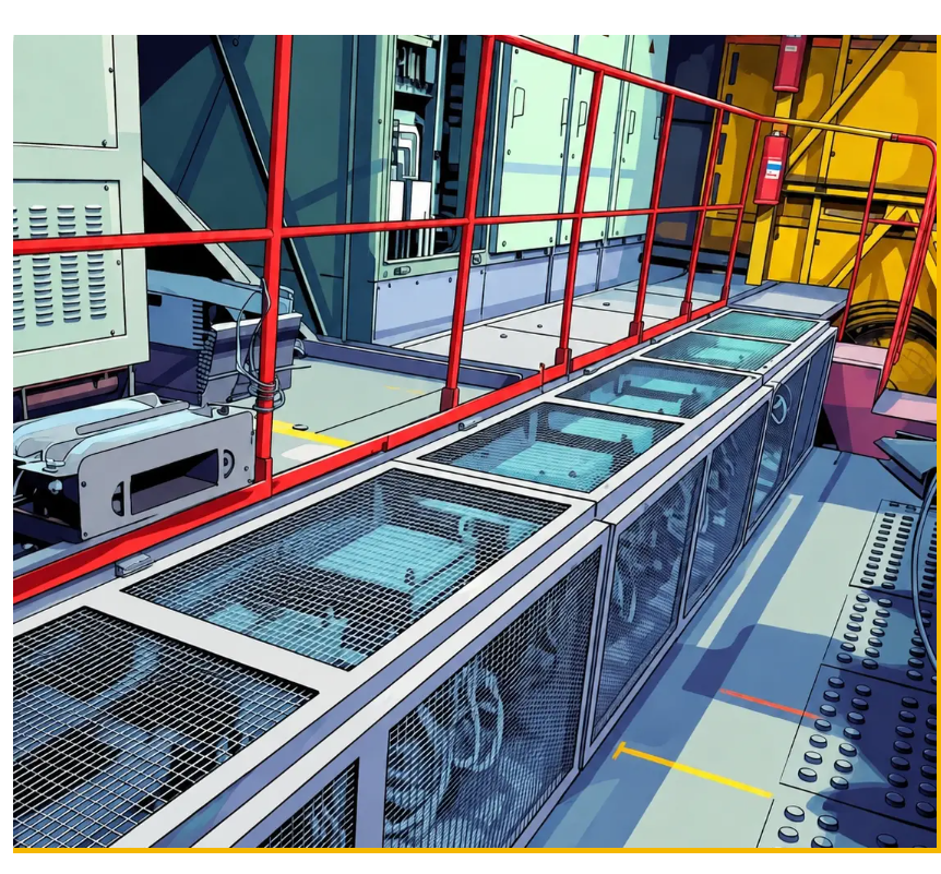 Transfer of network reactors (chokes) for excavators ECG