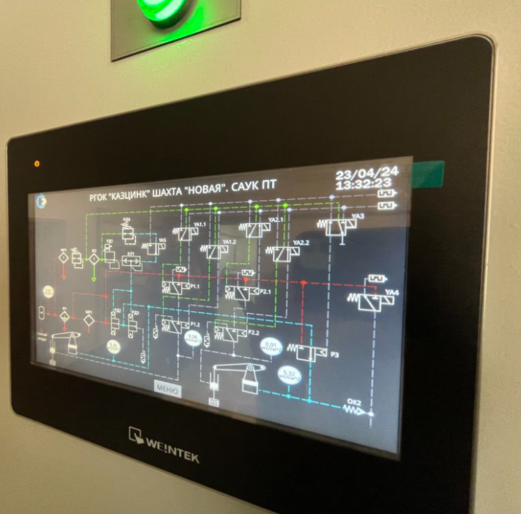 Air brake Automated control and monitoring system of the pneumatic brake