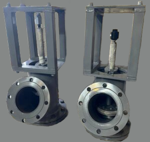Bottom valve DN50-200 with manual and pneumatic actuator