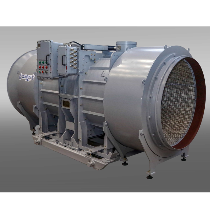 MINE VENTILATION UNIT FOR LOCAL VENTILATION WITH VMPI 2X45 VALVE-INDUCTOR DRIVES