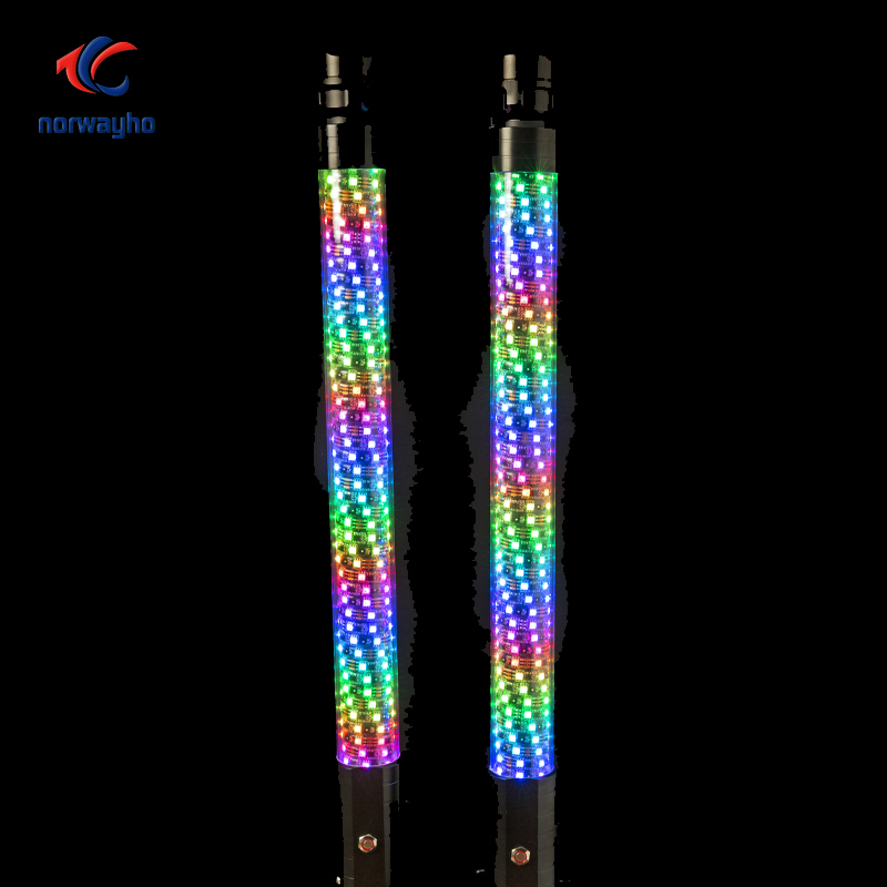 NWH-DFW Double Wrapped LED Whip Fat Design with Quick Release Mount Spring Base