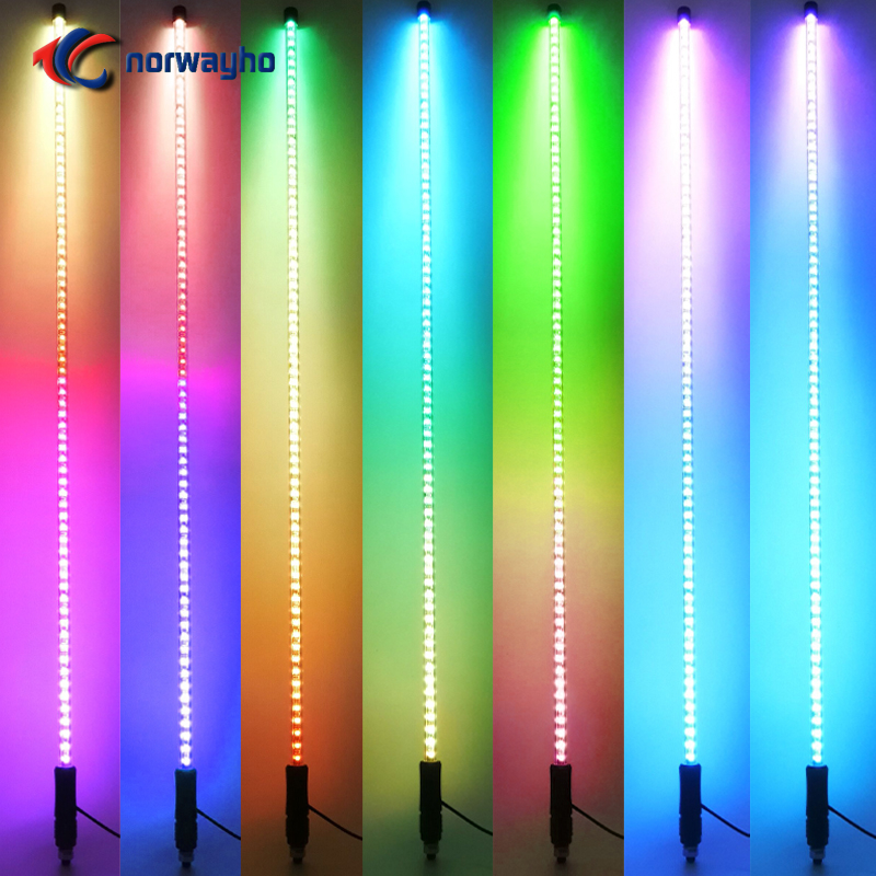 NWH-IC Inside LED Whip 365 Colors Combination Dream Lighting Flag Whip for offroading