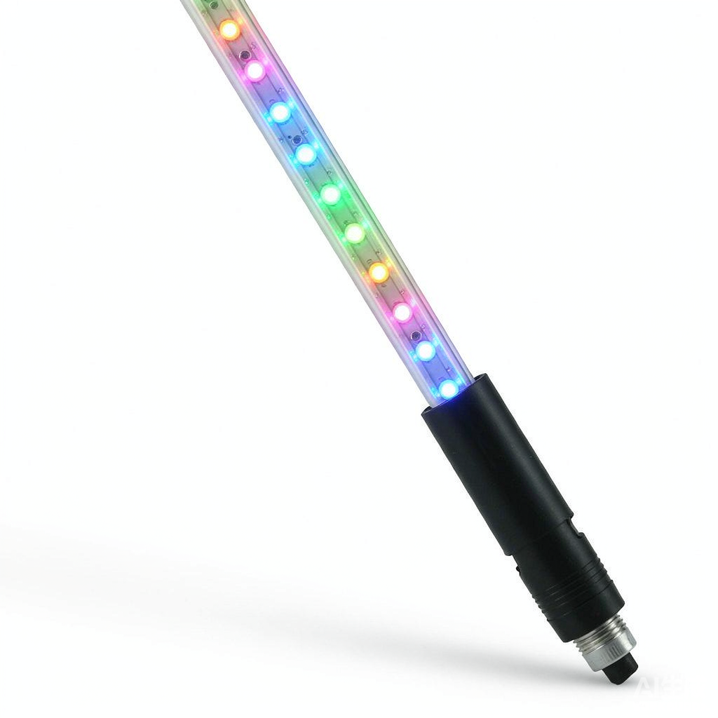 NWH-IC Inside LED Whip 365 Colors Combination Dream Lighting Flag Whip for offroading